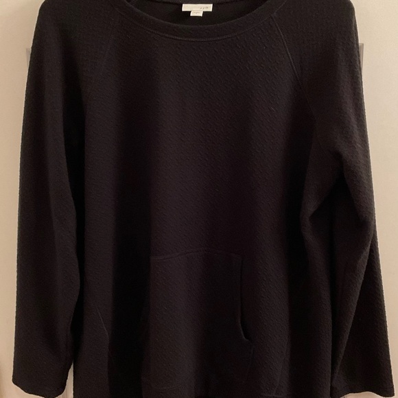 J. Jill Textured Tunic - Size Large - Black - Picture 3 of 9